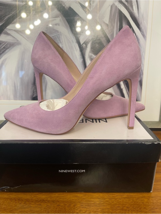 Nine West Shoes - Nine West Dusty Lilac Suede Pointed-Toe Stiletto Heels